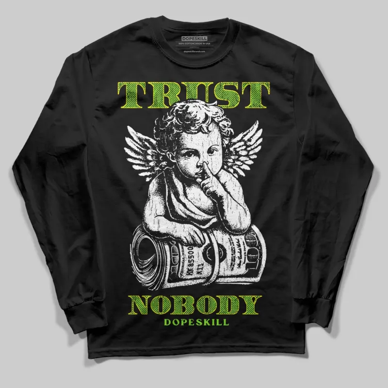 Neon Green 'Trust Nobody' DopeSkill Graphic Long Sleeve T-Shirt sold by DopeSkill