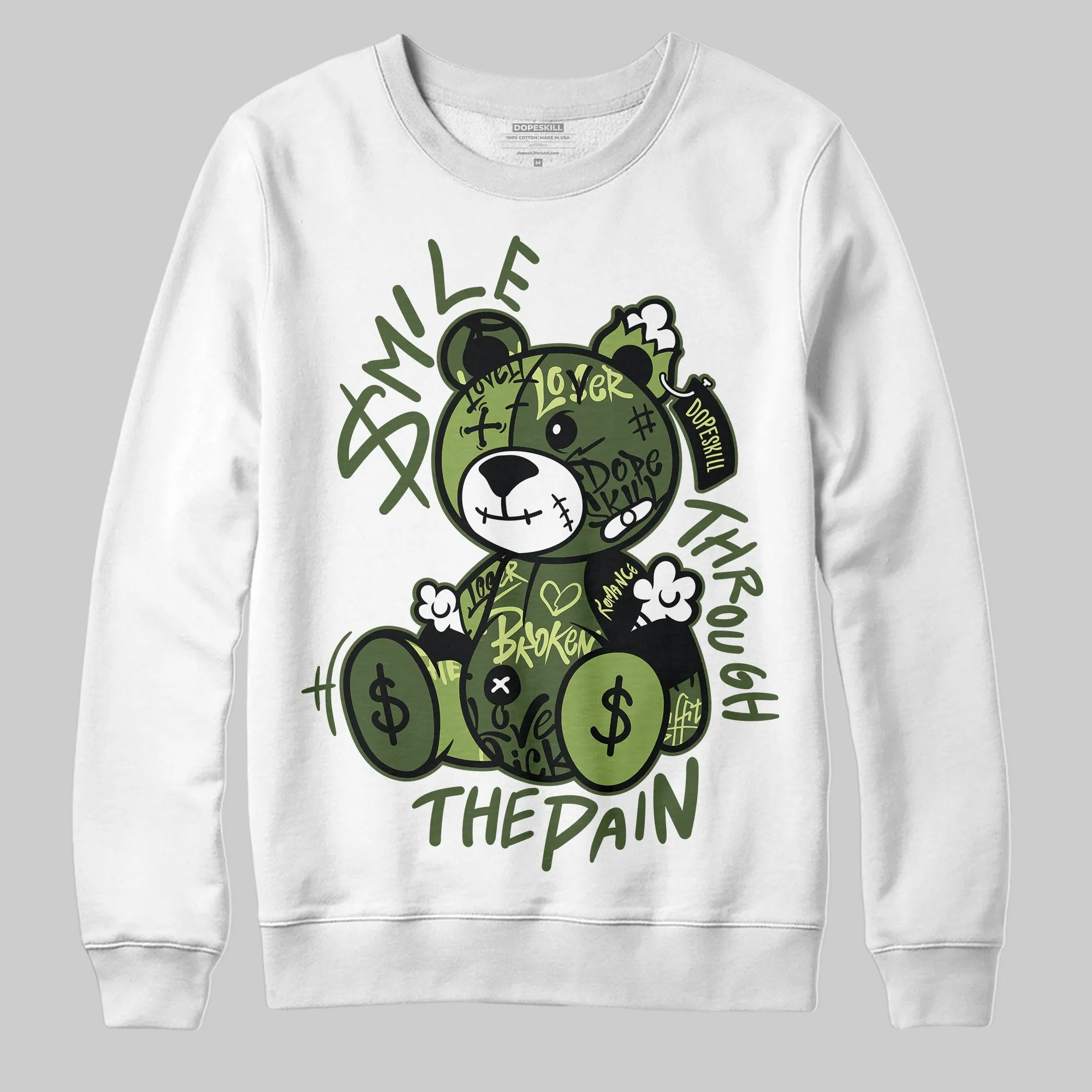 Foamposite One "Pine Green" DopeSkill Sweatshirt Smile Through The Pain Graphic sold by DopeSkill product image thumbnail 2