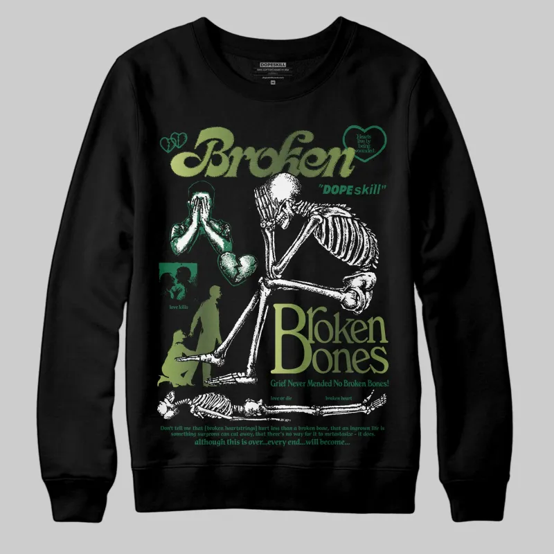 Foamposite One "Pine Green" DopeSkill Sweatshirt Broken Bones Graphic sold by DopeSkill