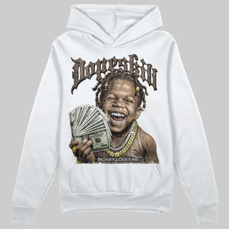 A Ma Maniere x Dark Mocha 4s DopeSkill Hoodie Sweatshirt Money Loves Me Graphic sold by DopeSkill