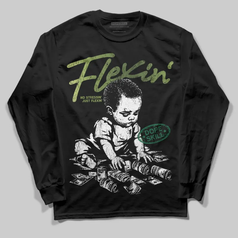 Foamposite One "Pine Green" DopeSkill Long Sleeve T-Shirt Flexin' Graphic sold by DopeSkill