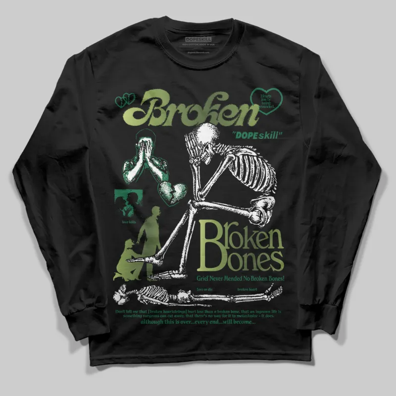 Foamposite One "Pine Green" DopeSkill Long Sleeve T-Shirt Broken Bones Graphic sold by DopeSkill