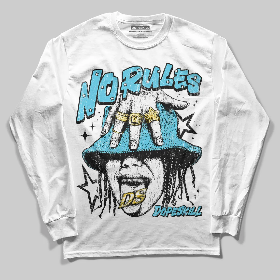 Gamma 11s DopeSkill Long Sleeve T-Shirt No Rules Graphic sold by DopeSkill product image thumbnail 2