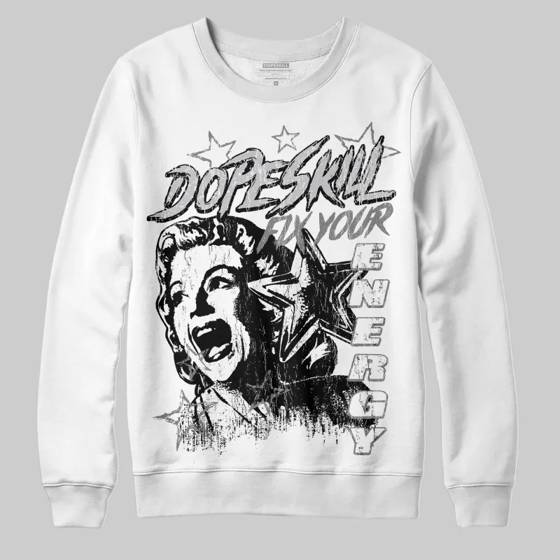 Grey 'Fix Your Energy' DopeSkill Graphic Sweatshirt sold by DopeSkill