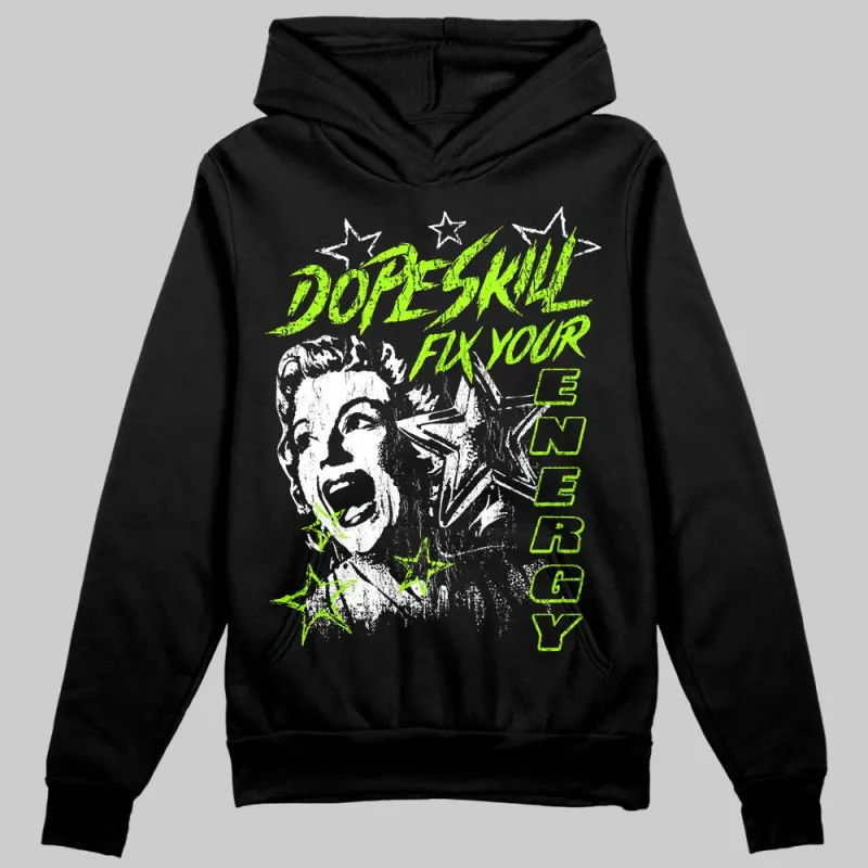 Neon Green 'Fix Your Energy' DopeSkill Graphic Hoodie sold by DopeSkill