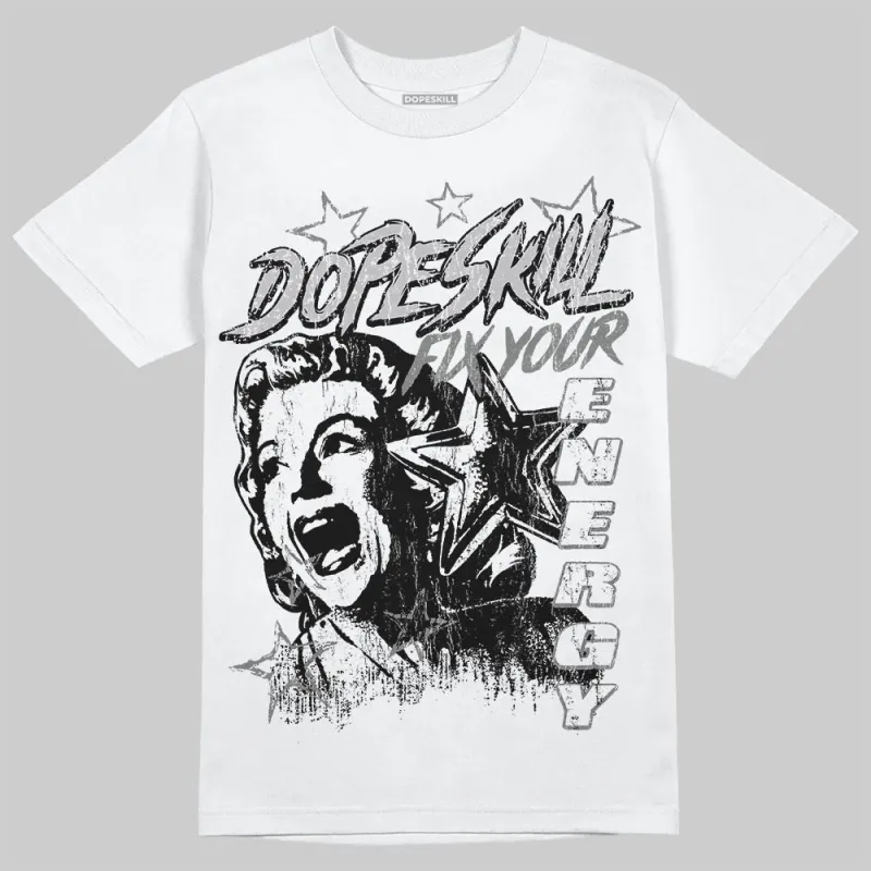 Grey 'Fix Your Energy' DopeSkill Graphic T-Shirt sold by DopeSkill