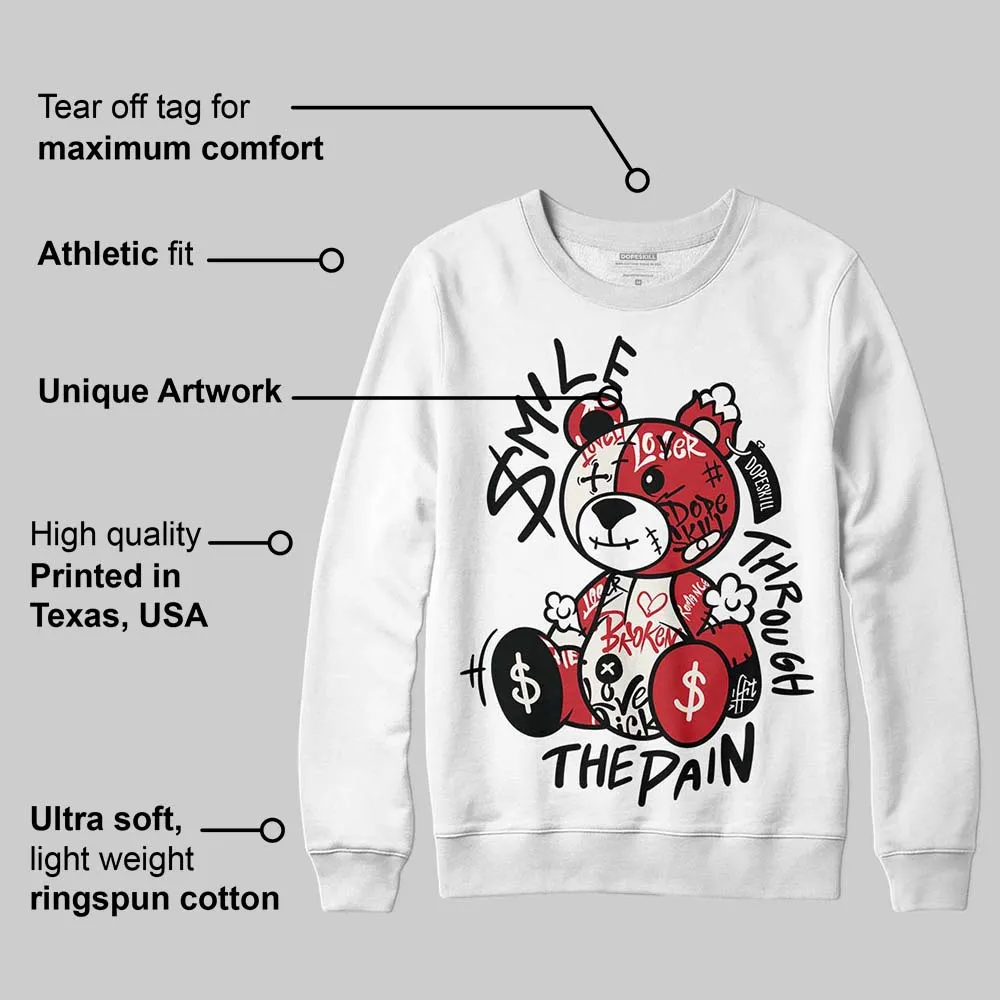Flight Club 4s DopeSkill Sweatshirt Smile Through The Pain Graphic sold by DopeSkill product image thumbnail 3