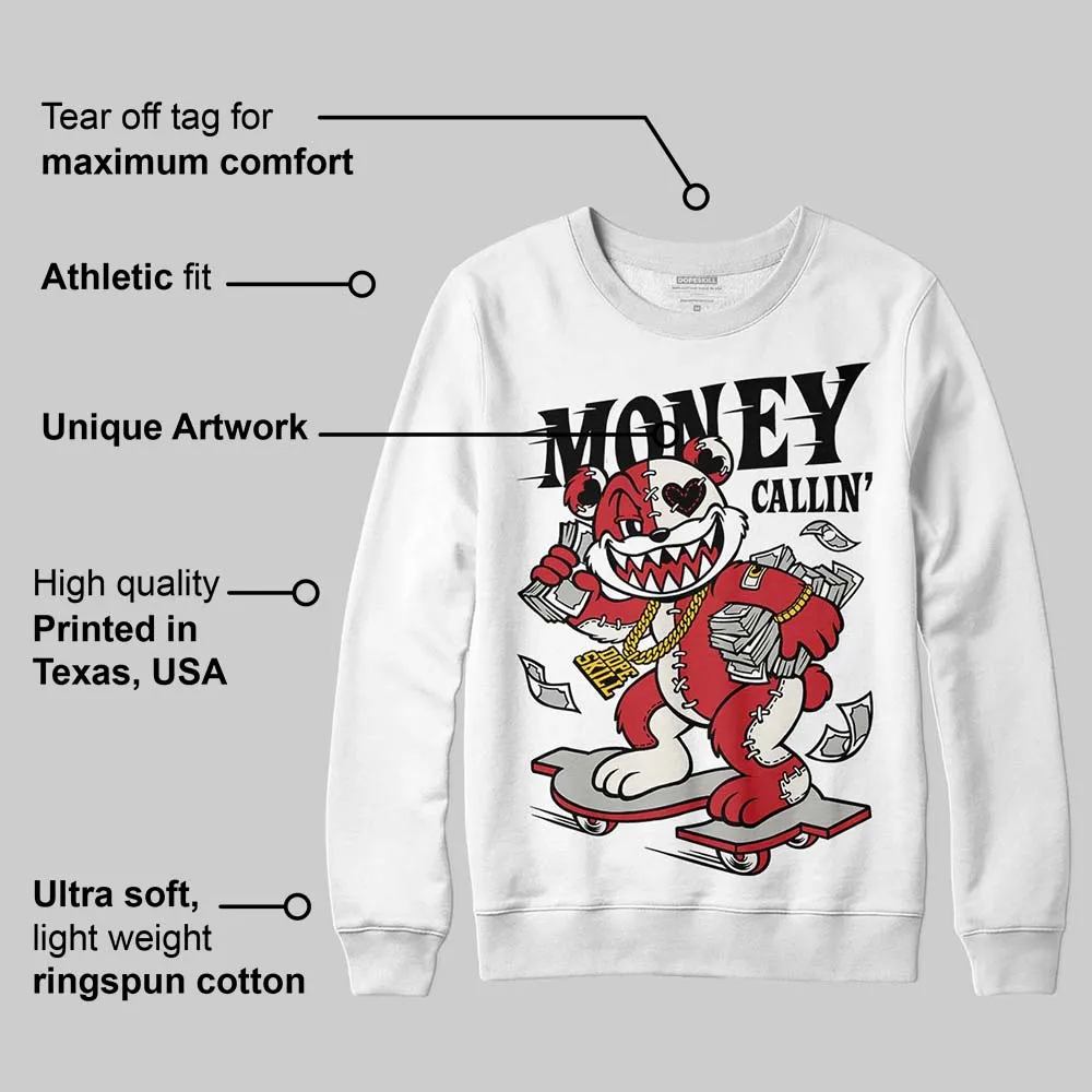 Flight Club 4s DopeSkill Sweatshirt Money Callin' Graphic sold by DopeSkill product image thumbnail 3