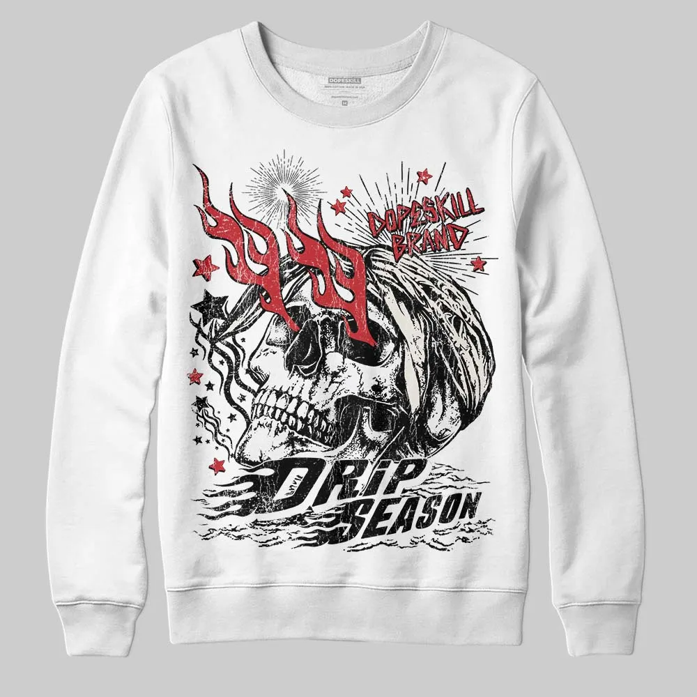 Flight Club 4s DopeSkill Sweatshirt Drip Season Graphic sold by DopeSkill