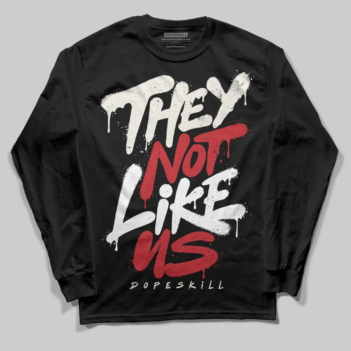 Flight Club 4s DopeSkill Long Sleeve T-Shirt They Not Like Us Graphic sold by DopeSkill product image thumbnail 2