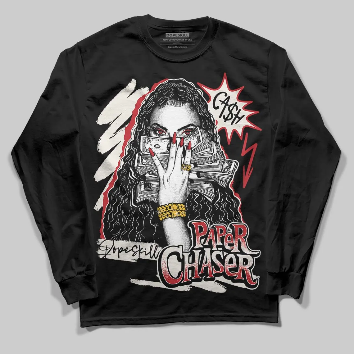 Flight Club 4s DopeSkill Long Sleeve T-Shirt NPC Graphic sold by DopeSkill product image thumbnail 2