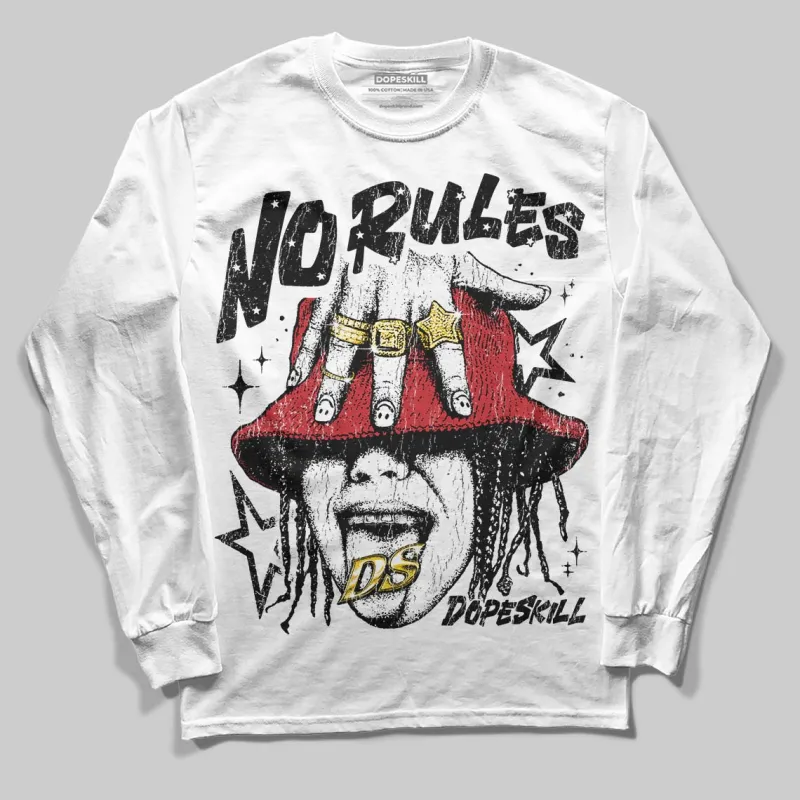 Flight Club 4s DopeSkill Long Sleeve T-Shirt No Rules Graphic sold by DopeSkill