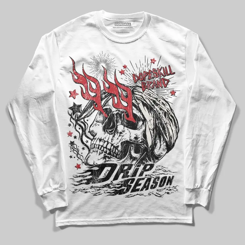 Flight Club 4s DopeSkill Long Sleeve T-Shirt Drip Season Graphic sold by DopeSkill