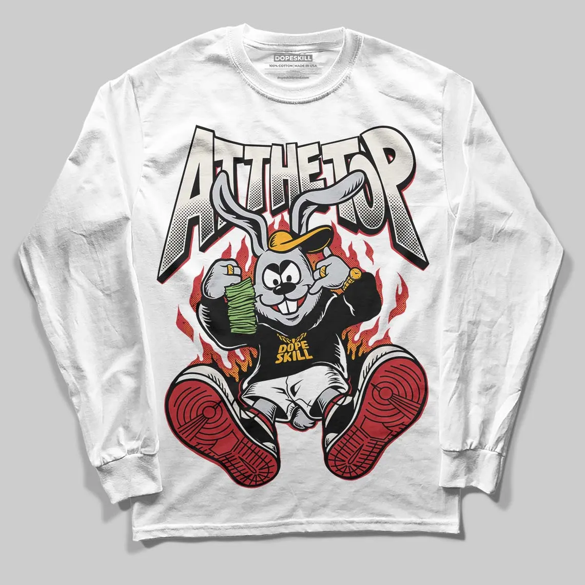 Flight Club 4s DopeSkill Long Sleeve T-Shirt At The Top Graphic sold by DopeSkill