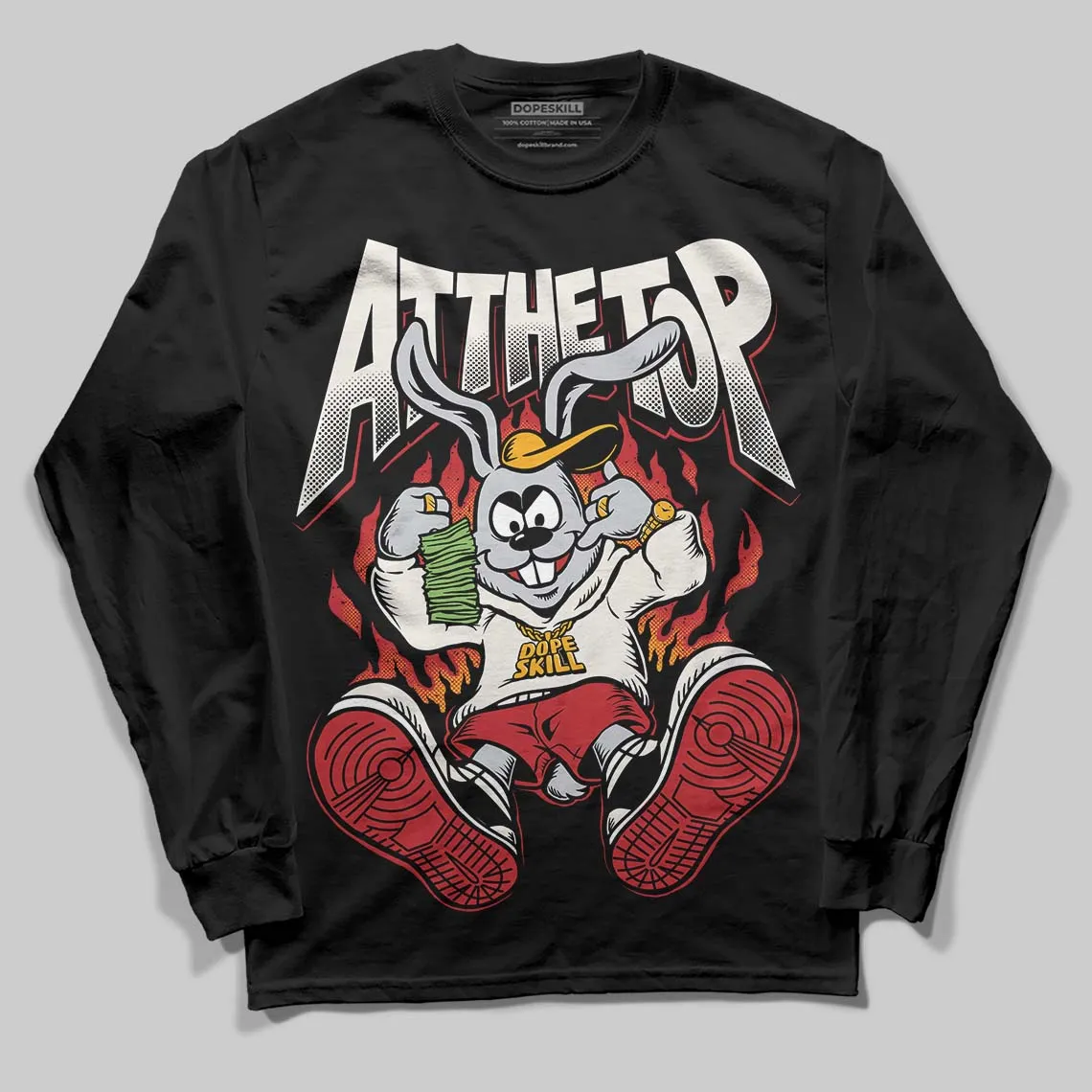Flight Club 4s DopeSkill Long Sleeve T-Shirt At The Top Graphic sold by DopeSkill product image thumbnail 2