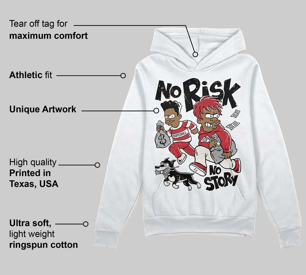 Flight Club 4s DopeSkill Hoodie Sweatshirt No Risk No Story Graphic sold by DopeSkill product image thumbnail 3