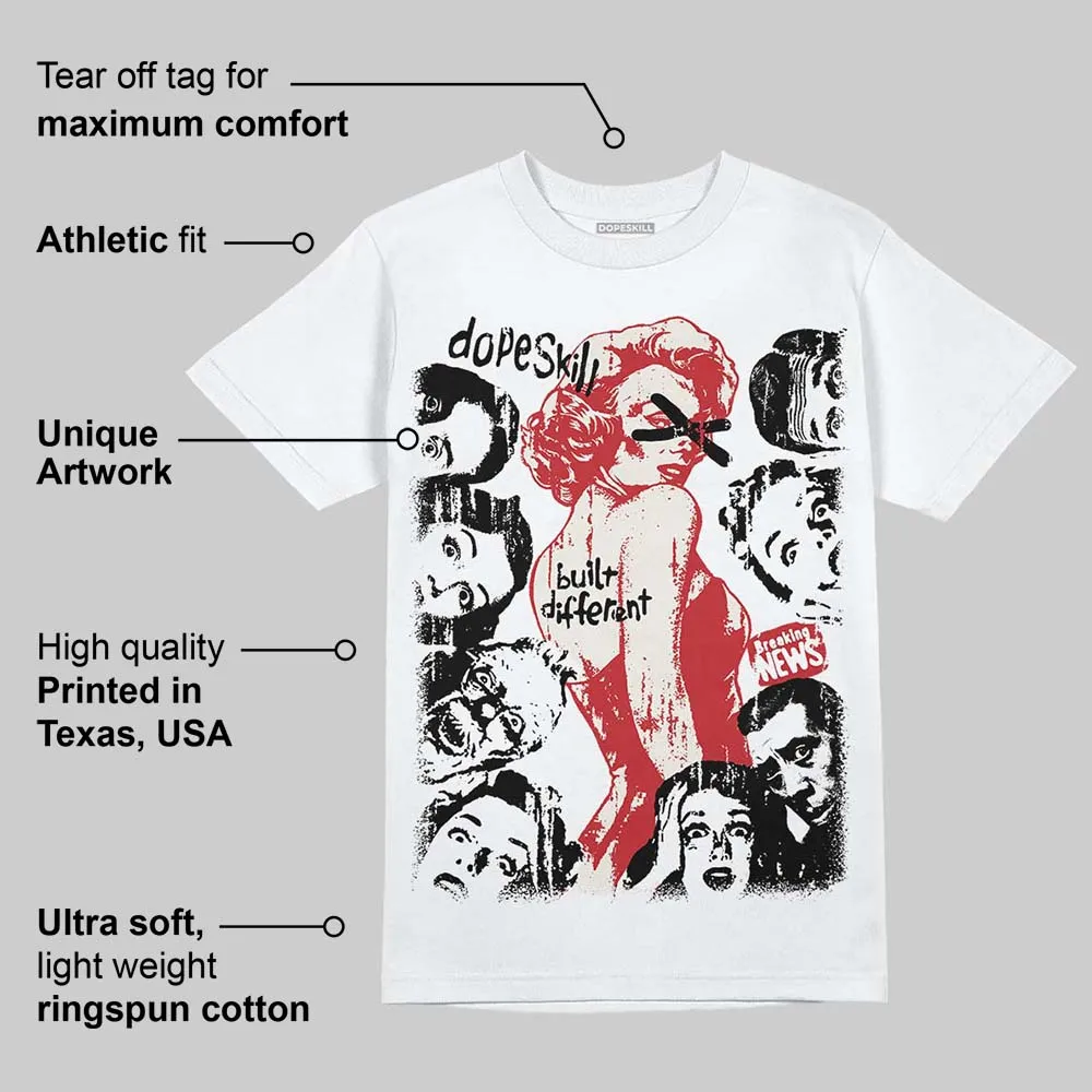 Flight Club 4s DopeSkill T-Shirt Built Different Graphic sold by DopeSkill product image thumbnail 3