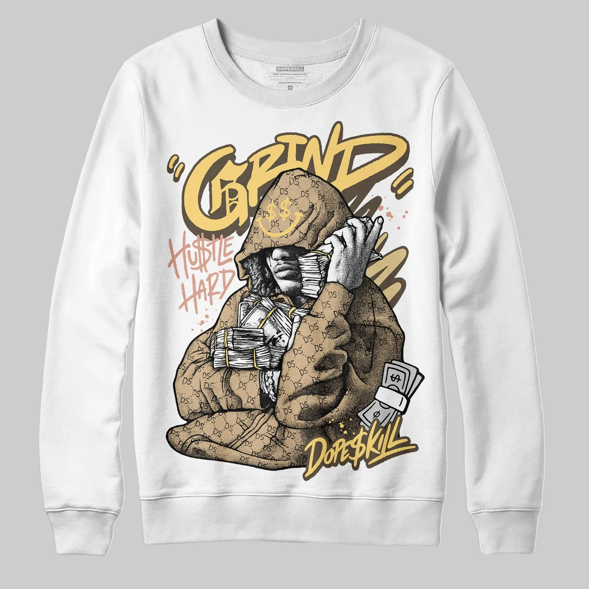 TAN 'Grind Pray' DopeSkill Graphic Sweatshirt sold by DopeSkill product image thumbnail 2