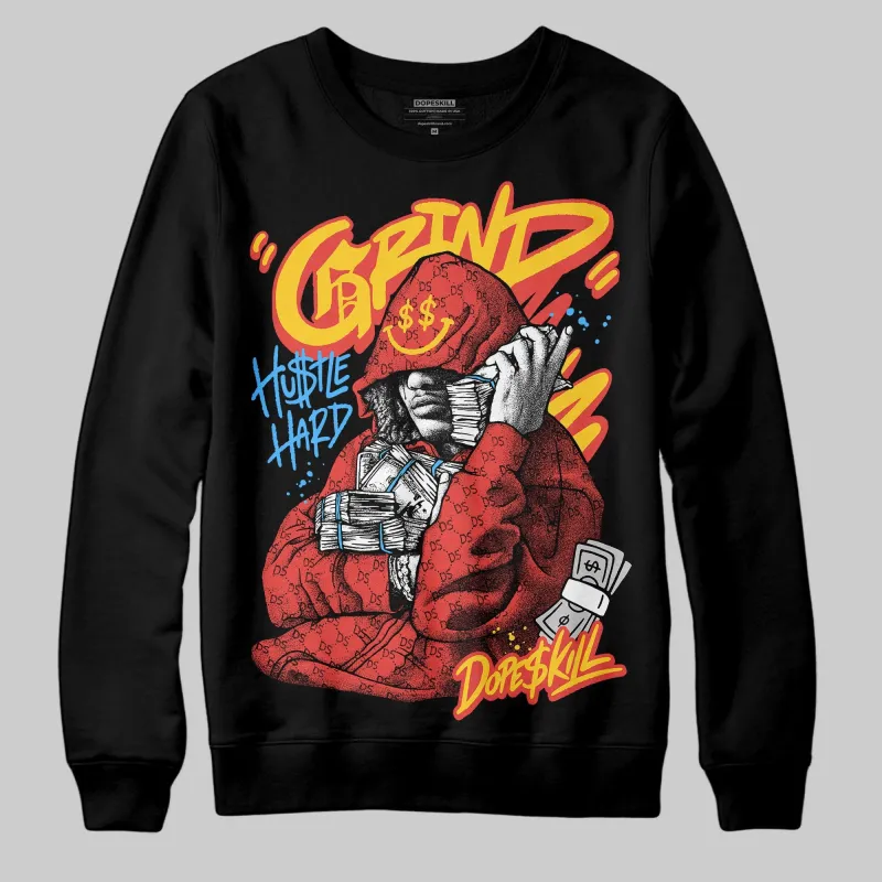 Red 'Grind Pray' DopeSkill Graphic Sweatshirt sold by DopeSkill