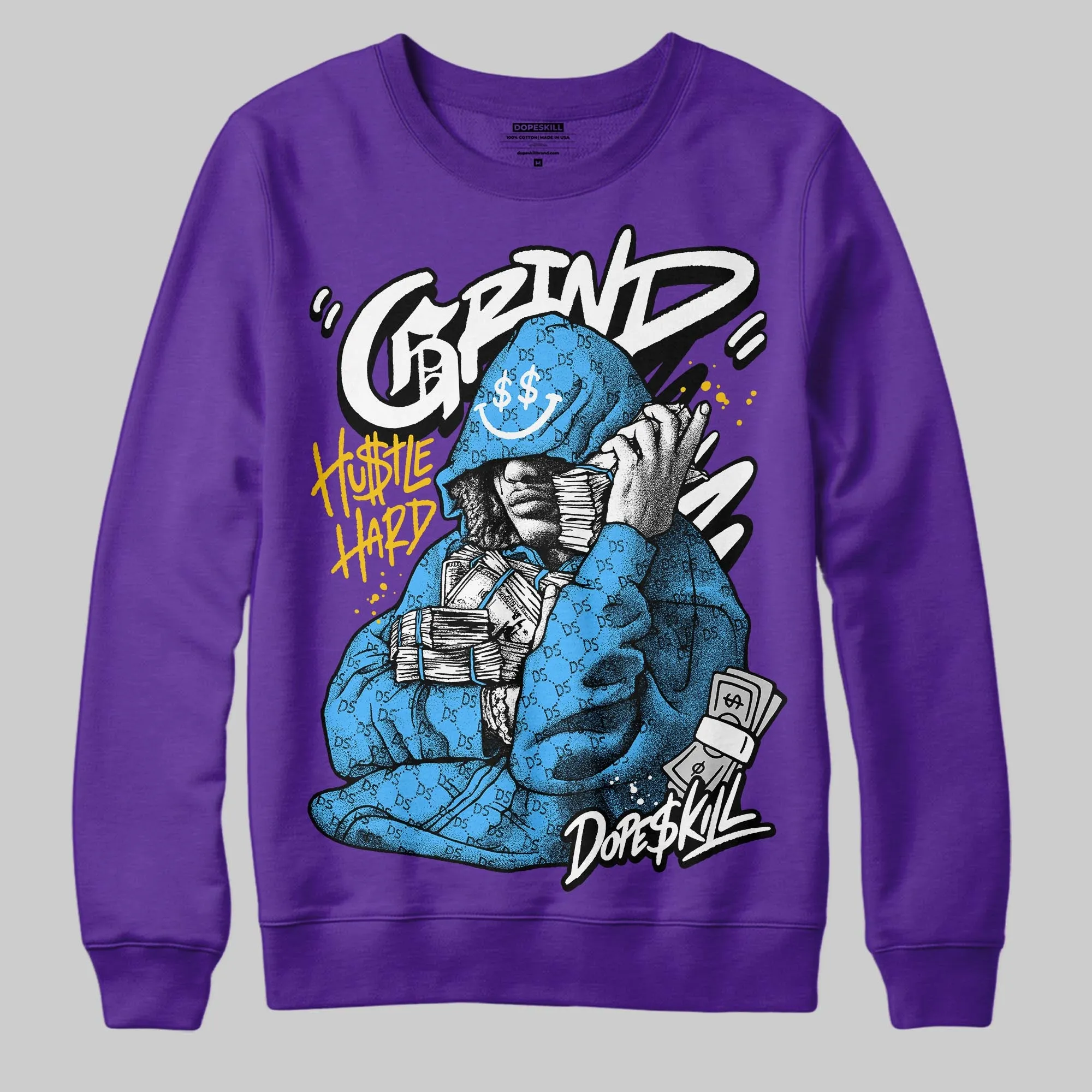 PURPLE 'Grind Pray' DopeSkill Graphic Sweatshirt sold by DopeSkill product image thumbnail 3