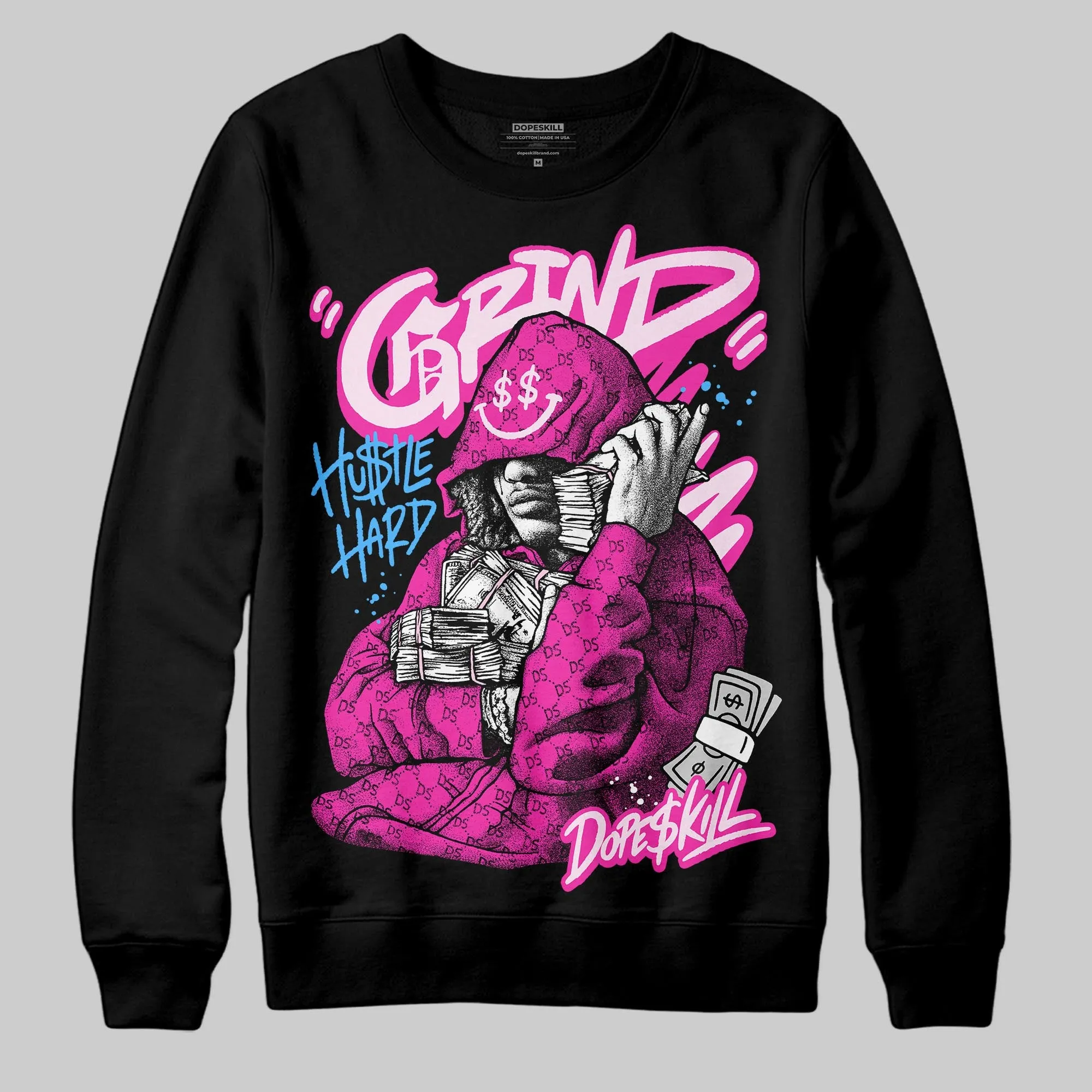 Pink 'Grind Pray' DopeSkill Graphic Sweatshirt sold by DopeSkill product image thumbnail 2