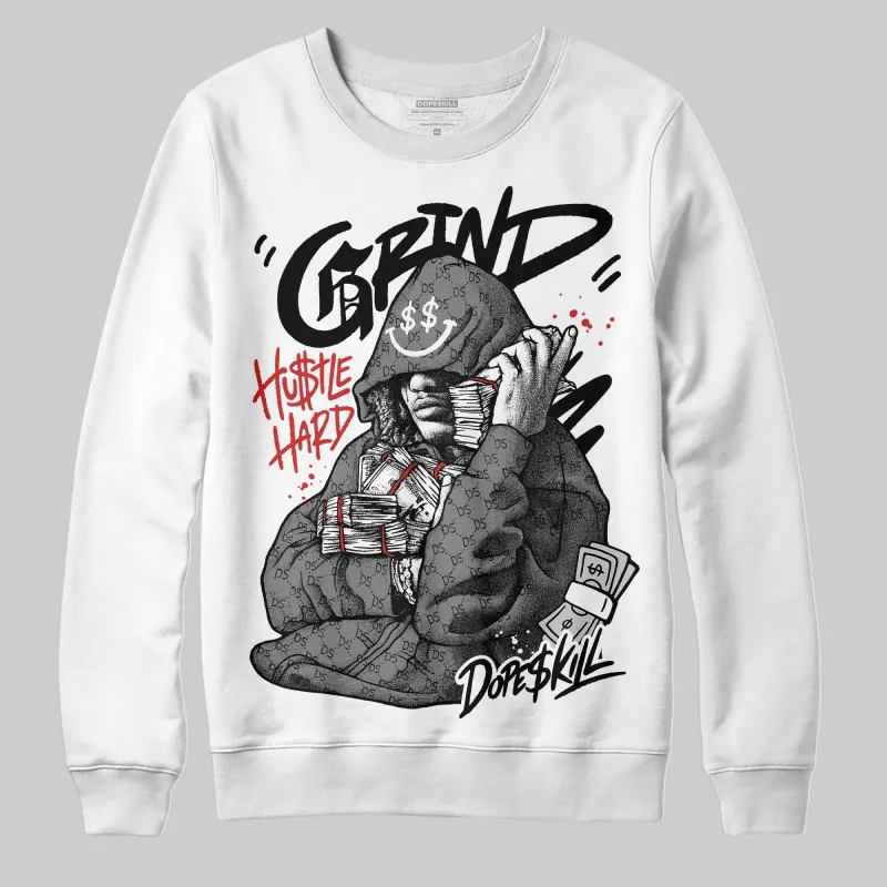 Grey 'Grind Pray' DopeSkill Graphic Sweatshirt sold by DopeSkill