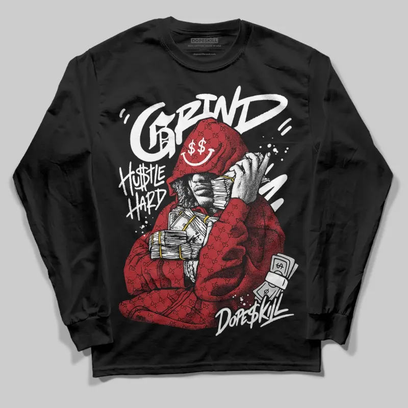 Black/White 'Grind Pray' DopeSkill Graphic Long Sleeve T-Shirt sold by DopeSkill