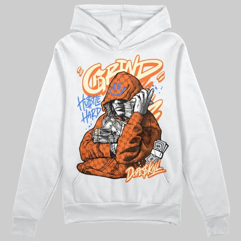 Orange 'Grind Pray' DopeSkill Graphic Hoodie sold by DopeSkill