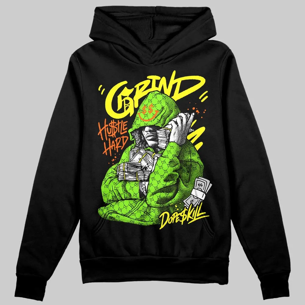 Neon Green 'Grind Pray' DopeSkill Graphic Hoodie sold by DopeSkill
