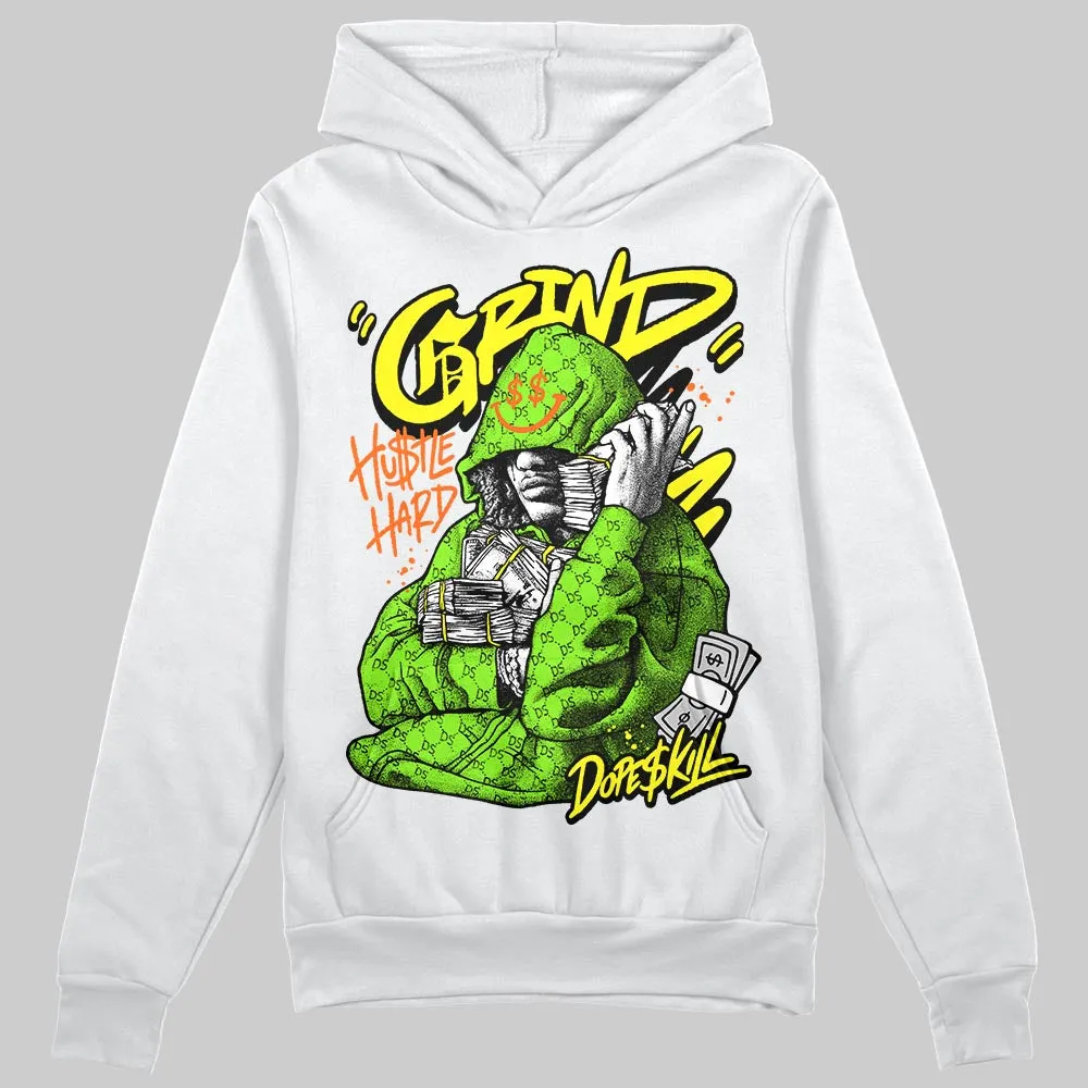 Neon Green 'Grind Pray' DopeSkill Graphic Hoodie sold by DopeSkill product image thumbnail 2