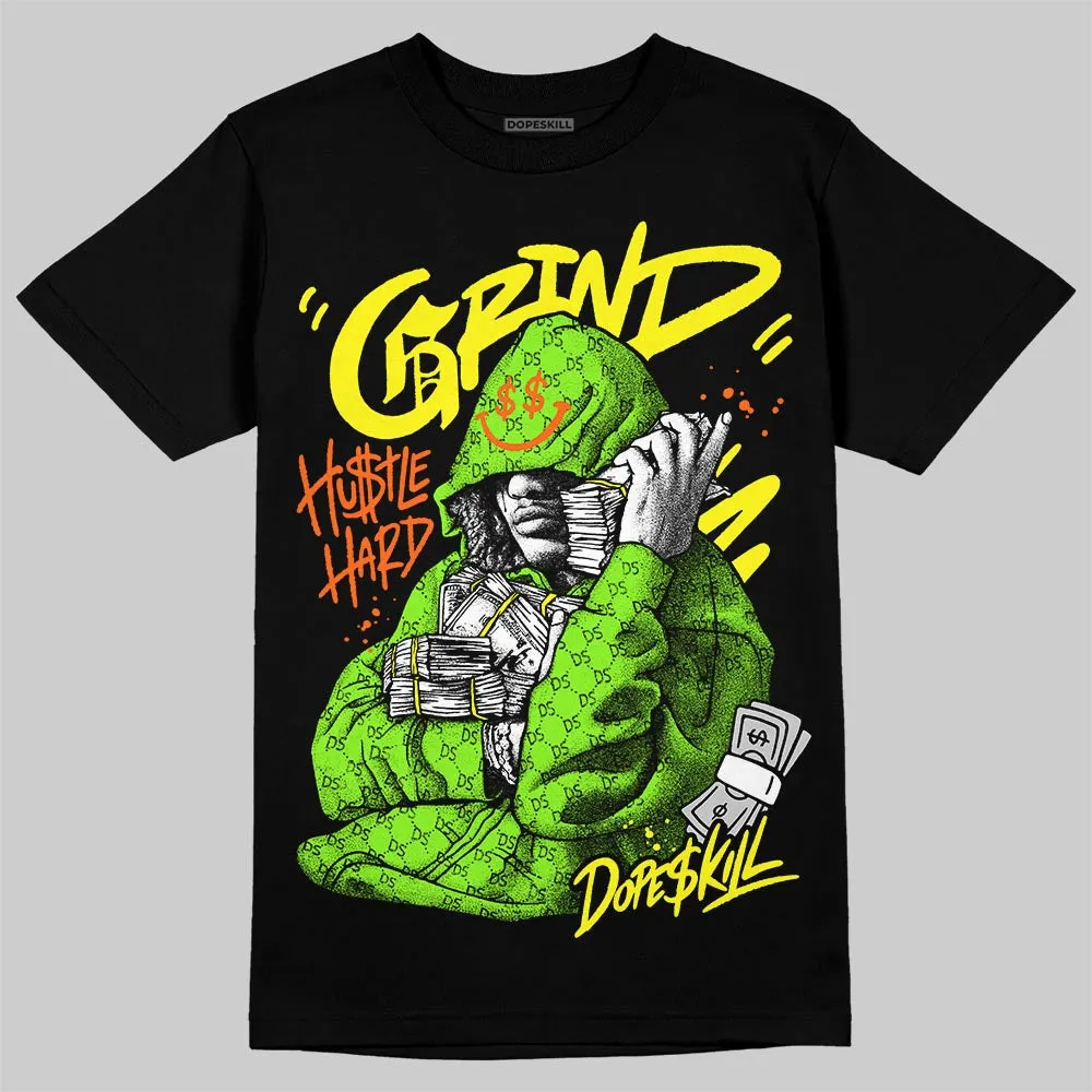 Neon Green 'Grind Pray' DopeSkill Graphic T-Shirt sold by DopeSkill
