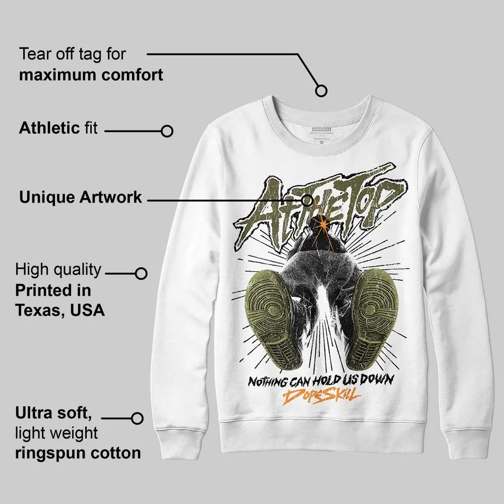 Olive 'Nothing Can Hold US Down' DopeSkill Graphic Sweatshirt sold by DopeSkill product image thumbnail 3