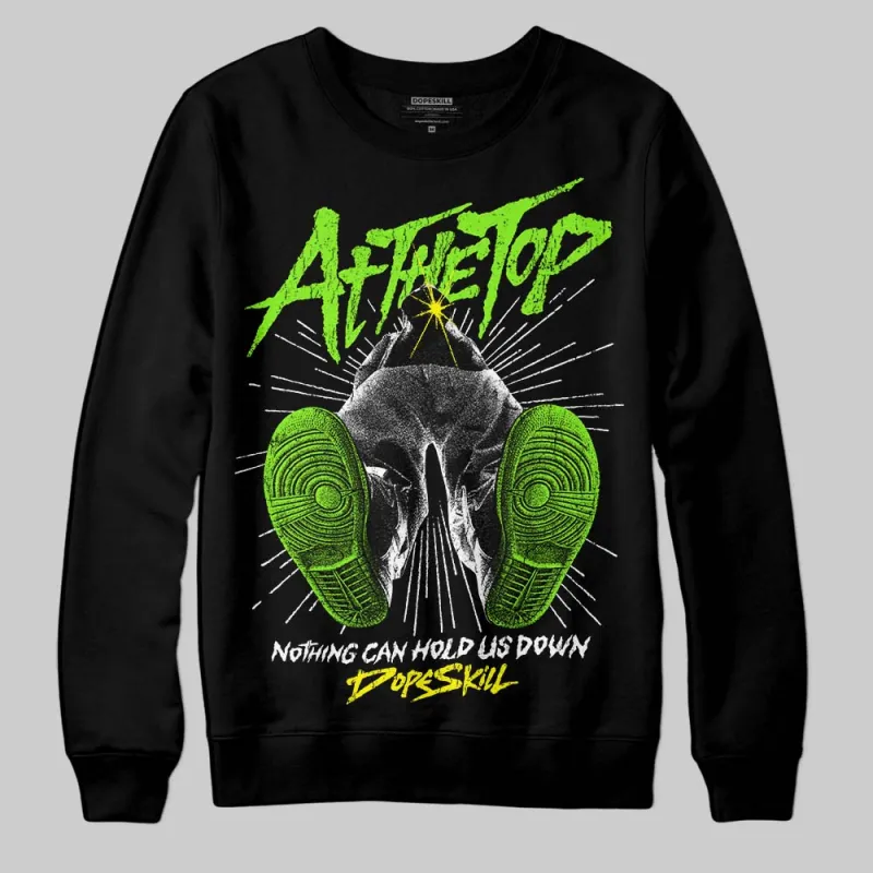 Neon Green 'Nothing Can Hold US Down' DopeSkill Graphic Sweatshirt made by DopeSkill