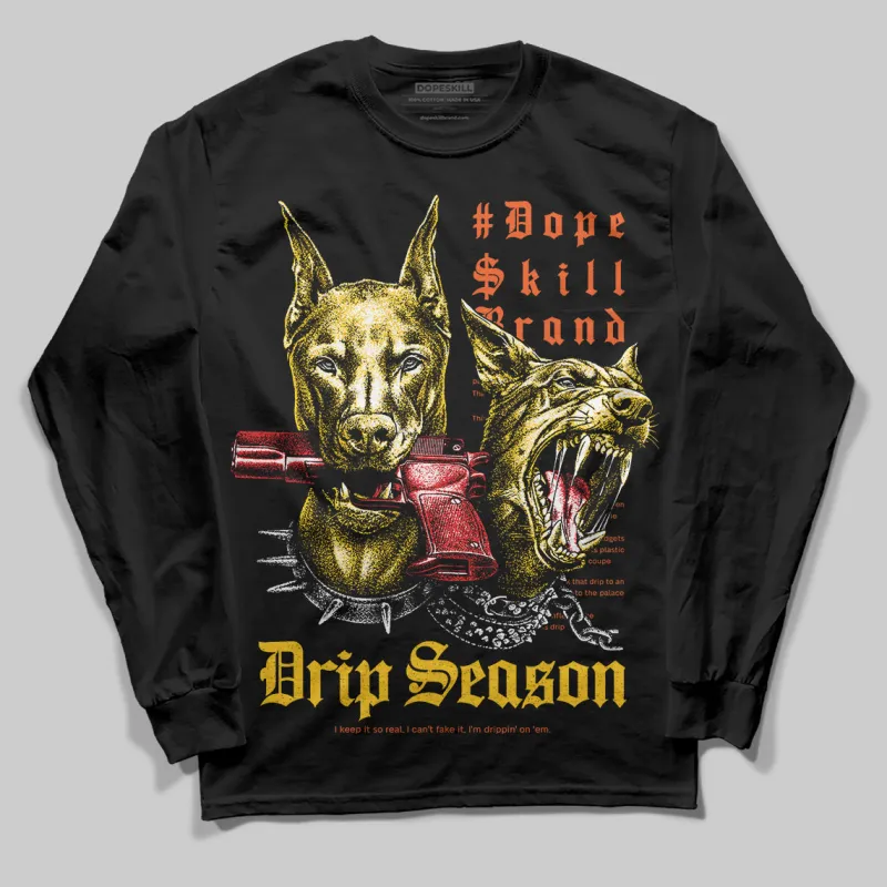 Yellow 'New Drip Season' DopeSkill Graphic Long Sleeve T-Shirt sold by DopeSkill