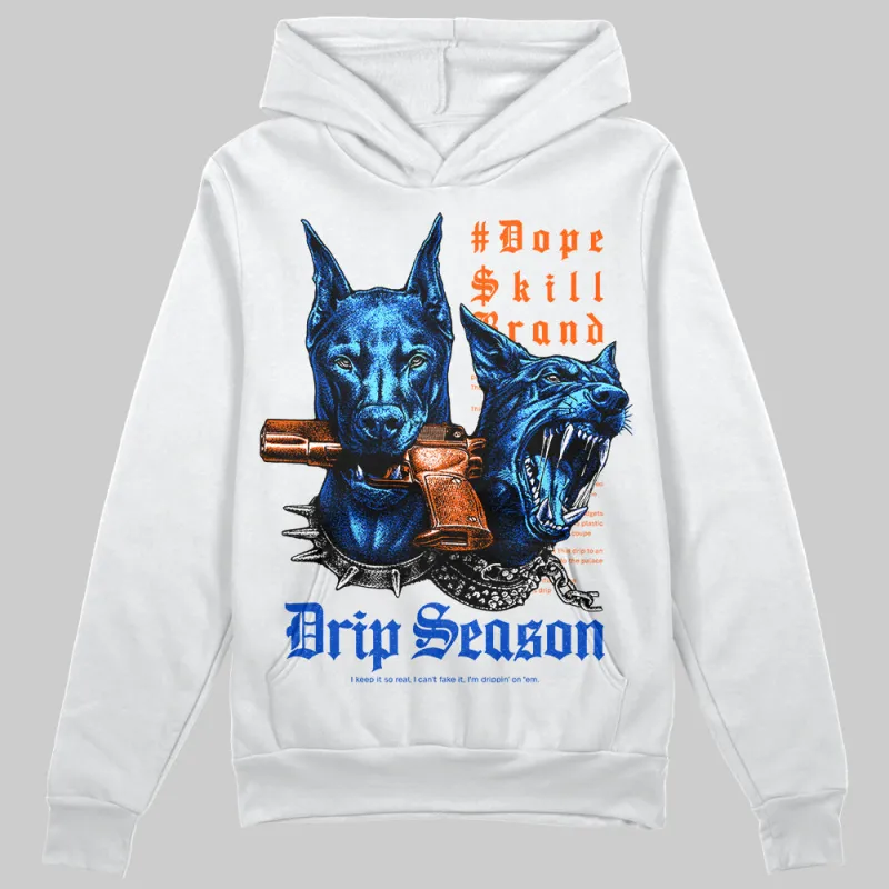 Royal Blue 'New Drip Season' DopeSkill Graphic Hoodie made by DopeSkill