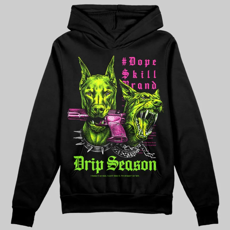 Neon Green 'New Drip Season' DopeSkill Graphic Hoodie sold by DopeSkill