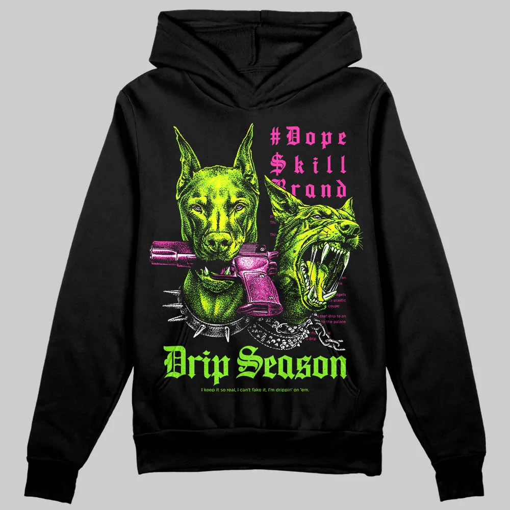 Neon Green 'New Drip Season' DopeSkill Graphic Hoodie sold by DopeSkill