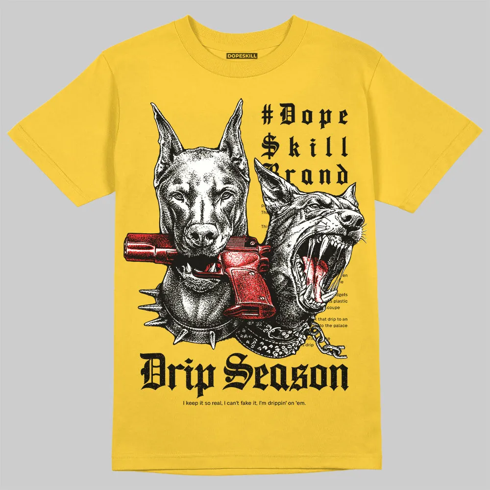 Yellow 'New Drip Season' DopeSkill Graphic T-Shirt sold by DopeSkill product image thumbnail 3