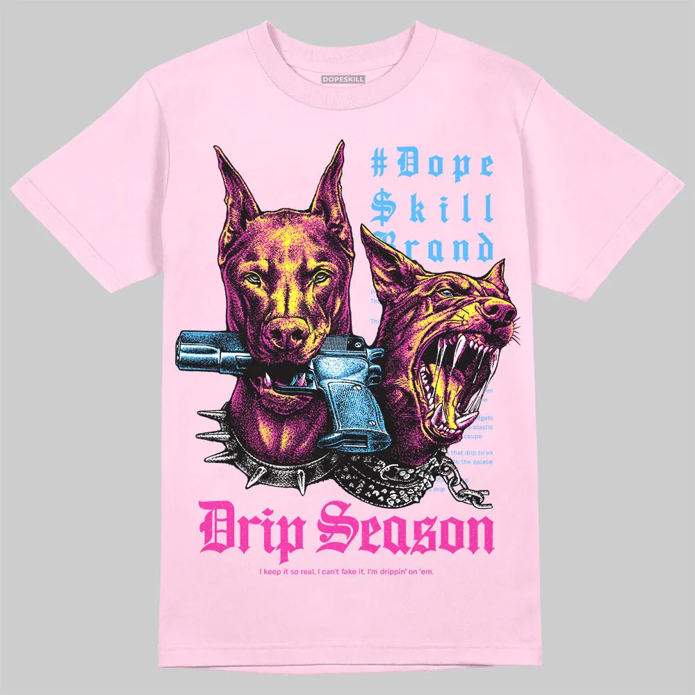 Pink 'New Drip Season' DopeSkill Graphic T-Shirt sold by DopeSkill product image thumbnail 3