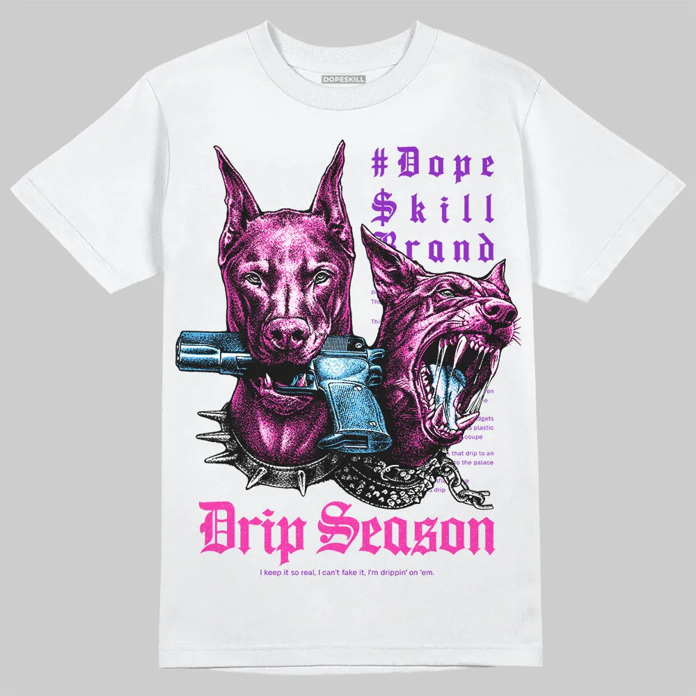 Pink 'New Drip Season' DopeSkill Graphic T-Shirt sold by DopeSkill