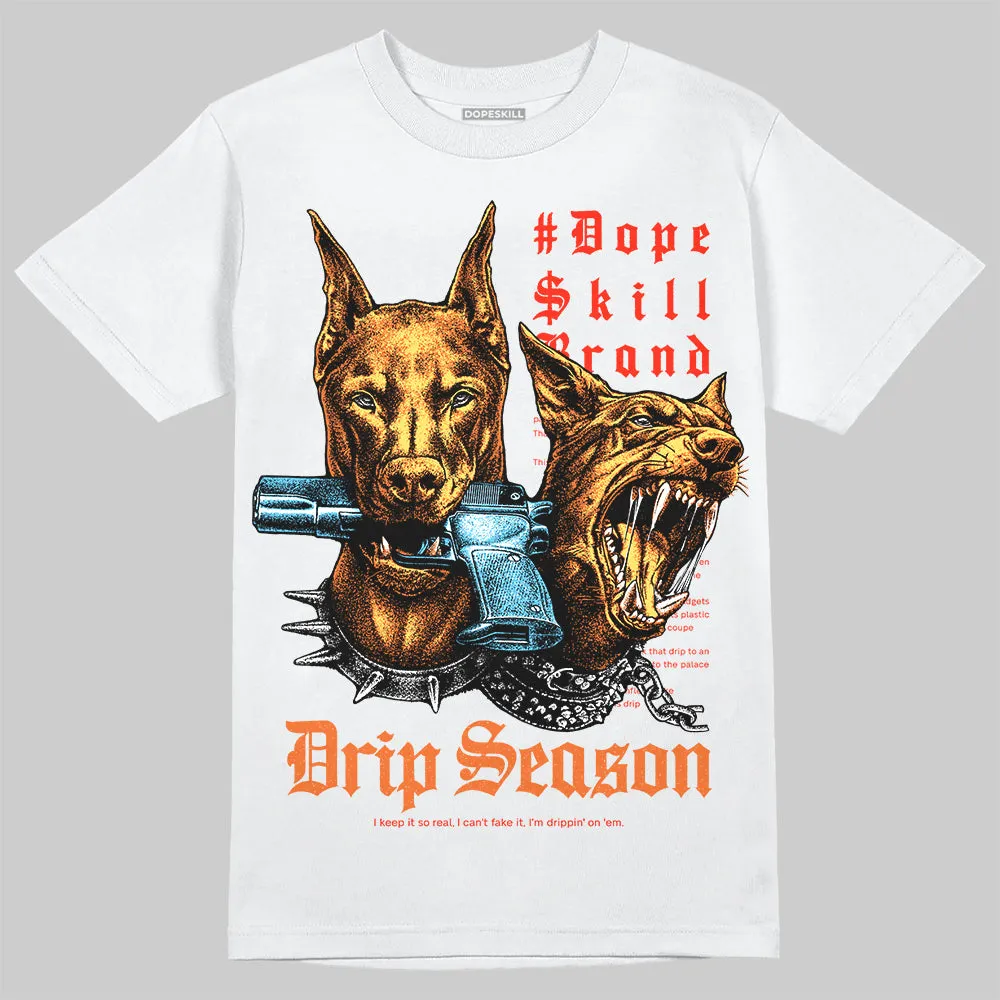 Orange 'New Drip Season' DopeSkill Graphic T-Shirt sold by DopeSkill