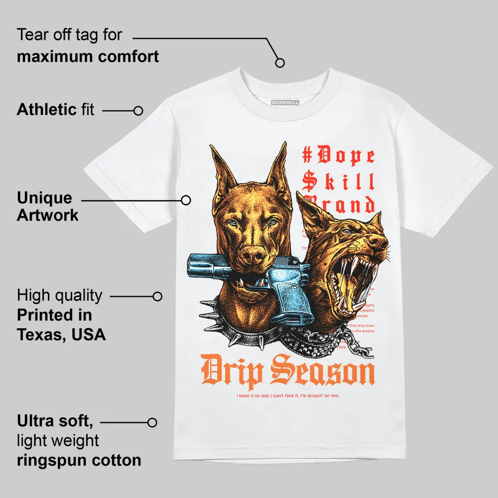 Orange 'New Drip Season' DopeSkill Graphic T-Shirt sold by DopeSkill product image thumbnail 4