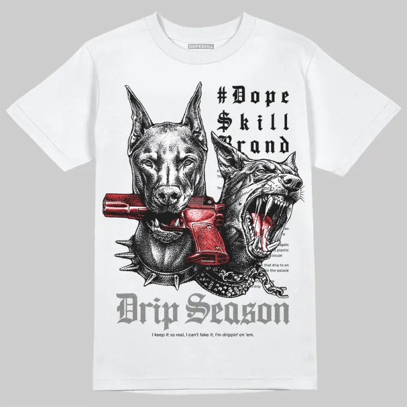 Grey 'New Drip Season' DopeSkill Graphic T-Shirt sold by DopeSkill