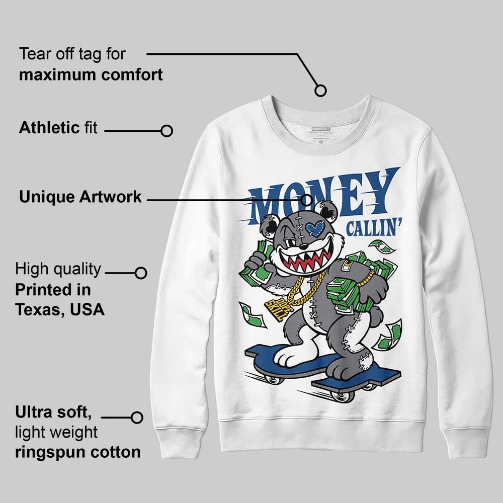 Flint Grey 9s DopeSkill Sweatshirt Money Callin' Graphic sold by DopeSkill product image thumbnail 3