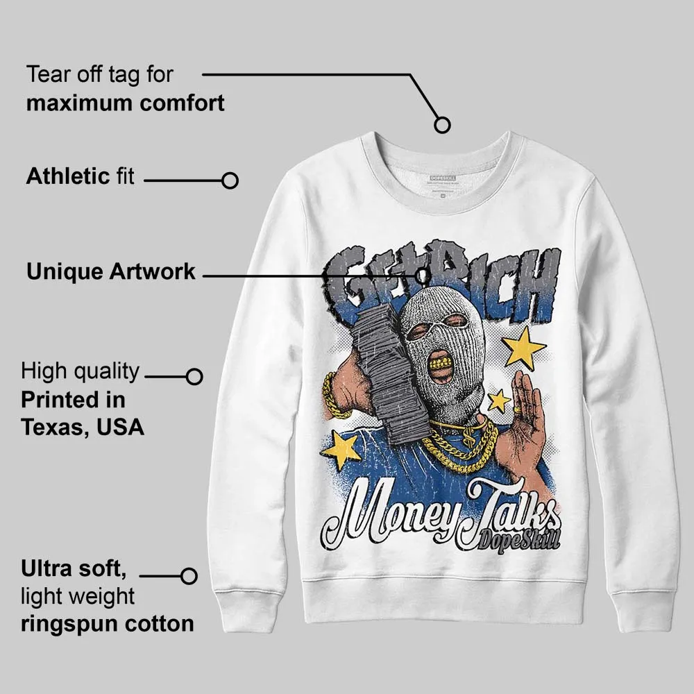 Flint Grey 9s DopeSkill Sweatshirt Get Rich Graphic sold by DopeSkill product image thumbnail 3