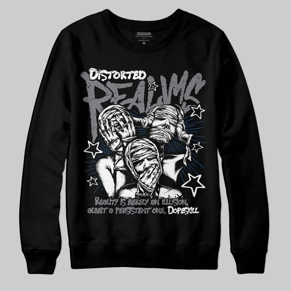 Flint Grey 9s DopeSkill Sweatshirt Distorted Realms Graphic sold by DopeSkill product image thumbnail 2