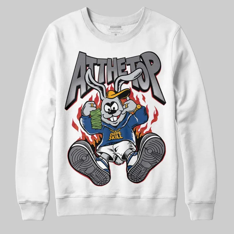 Flint Grey 9s DopeSkill Sweatshirt At The Top Graphic sold by DopeSkill