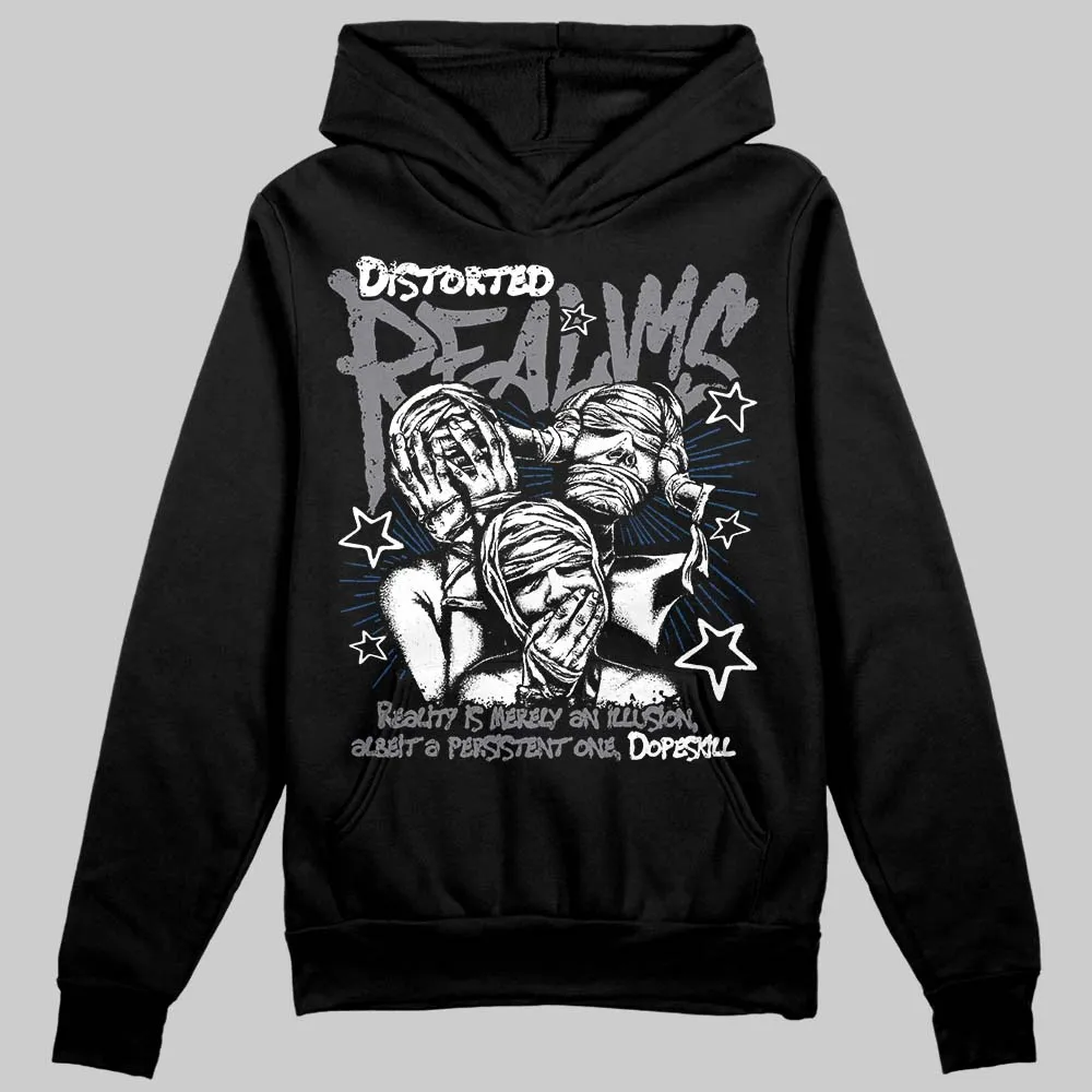 Flint Grey 9s DopeSkill Hoodie Sweatshirt Distorted Realms Graphic sold by DopeSkill product image thumbnail 2
