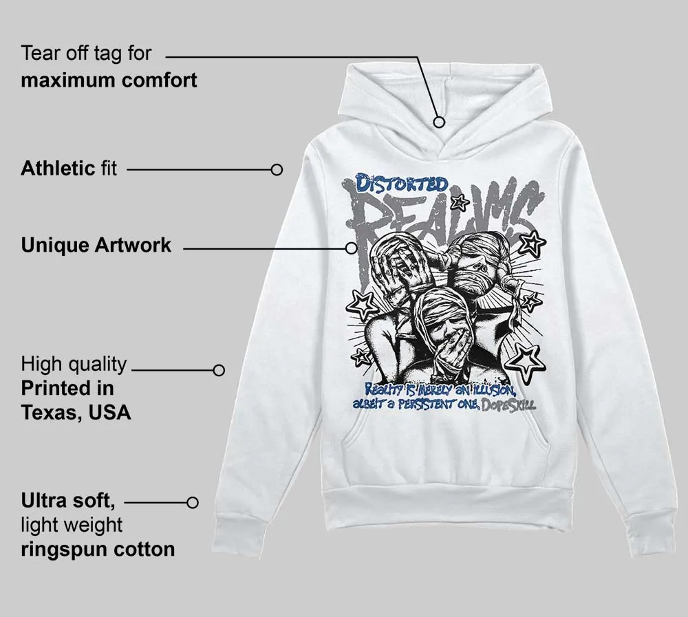 Flint Grey 9s DopeSkill Hoodie Sweatshirt Distorted Realms Graphic sold by DopeSkill product image thumbnail 3