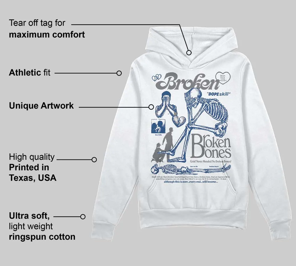 Flint Grey 9s DopeSkill Hoodie Sweatshirt Broken Bones Graphic sold by DopeSkill product image thumbnail 3